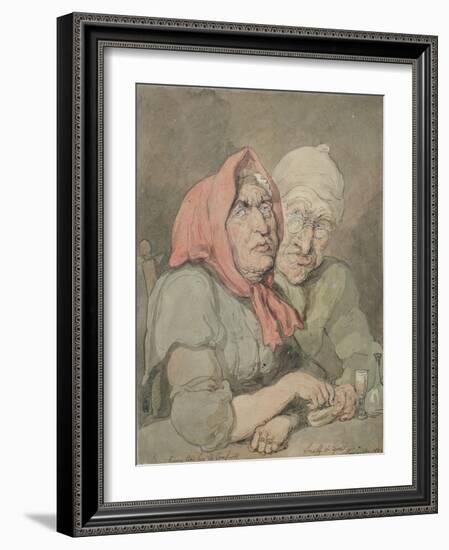 Snuff and Gin-Thomas Rowlandson-Framed Giclee Print