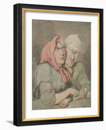 Snuff and Gin-Thomas Rowlandson-Framed Giclee Print