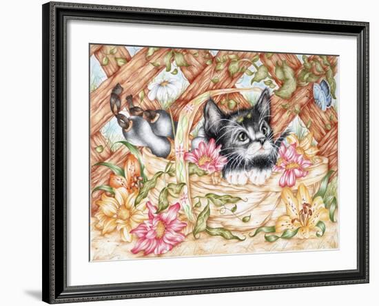 Snug in a Trug-Karen Middleton-Framed Giclee Print