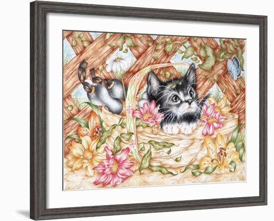 Snug in a Trug-Karen Middleton-Framed Giclee Print