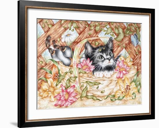 Snug in a Trug-Karen Middleton-Framed Giclee Print