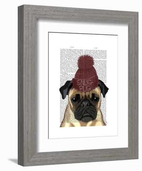 Snug Pug-Fab Funky-Framed Art Print