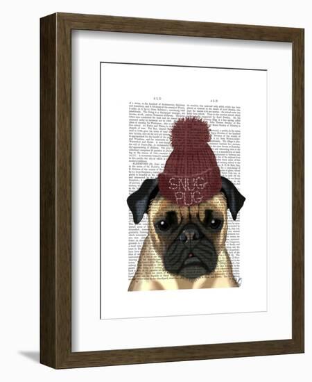 Snug Pug-Fab Funky-Framed Art Print