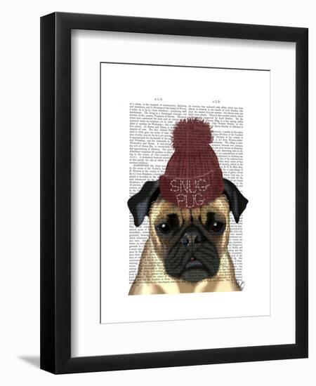 Snug Pug-Fab Funky-Framed Art Print