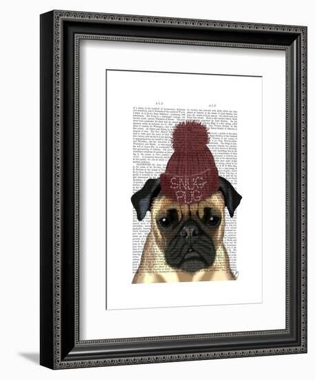 Snug Pug-Fab Funky-Framed Art Print