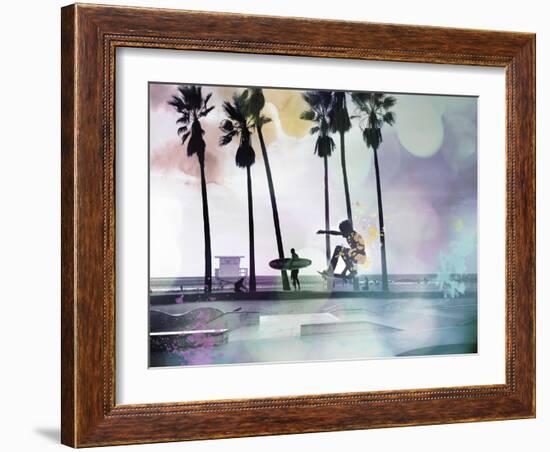 So Cal - Skatepark-Chuck Brody-Framed Giclee Print