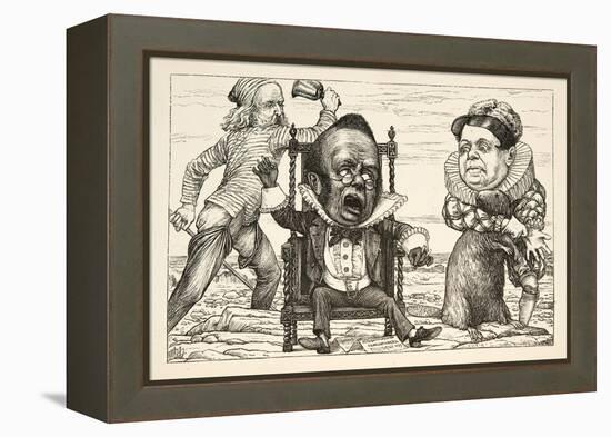 So Great Was His Fright That His Waistcoat Turned White'-Henry Holiday-Framed Premier Image Canvas