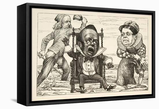 So Great Was His Fright That His Waistcoat Turned White'-Henry Holiday-Framed Premier Image Canvas