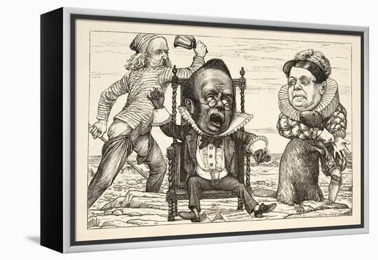 So Great Was His Fright That His Waistcoat Turned White'-Henry Holiday-Framed Premier Image Canvas