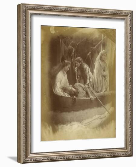 "So like a shatter'd Column lay the King"-Julia Margaret Cameron-Framed Giclee Print