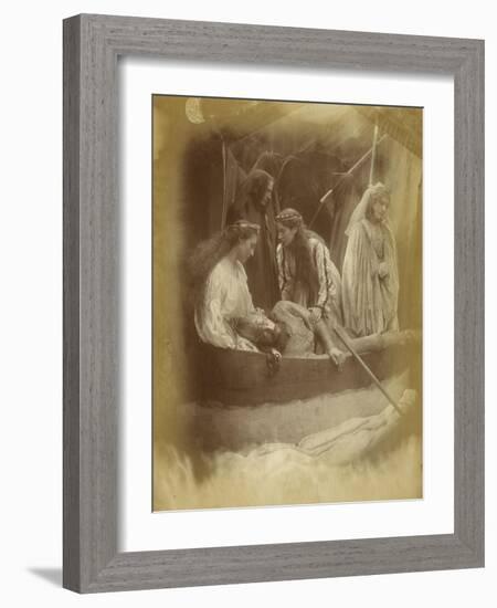 "So like a shatter'd Column lay the King"-Julia Margaret Cameron-Framed Giclee Print