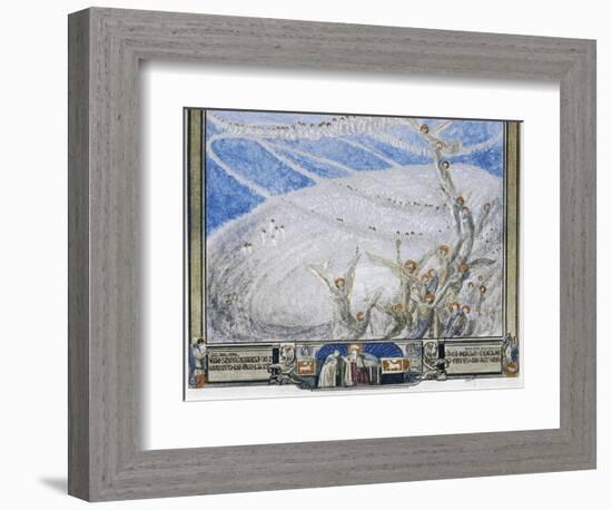 So Mirrored in That Light from Higher Place, I Saw on Countless Seats and Round and Round-Dante Alighieri-Framed Giclee Print