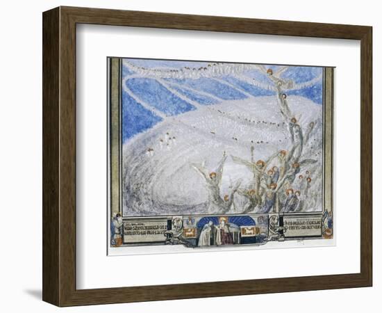 So Mirrored in That Light from Higher Place, I Saw on Countless Seats and Round and Round-Dante Alighieri-Framed Giclee Print