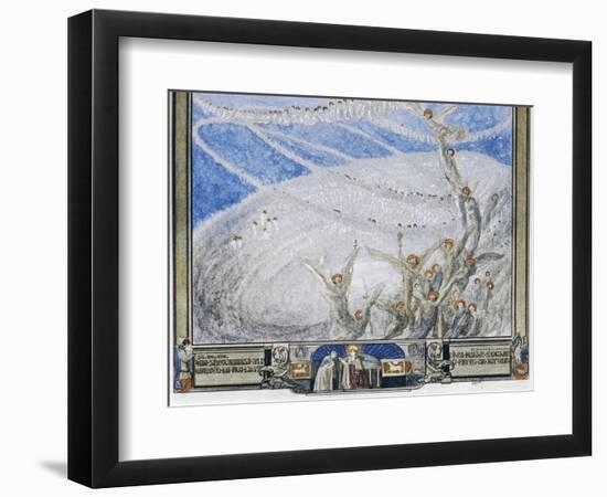 So Mirrored in That Light from Higher Place, I Saw on Countless Seats and Round and Round-Dante Alighieri-Framed Giclee Print