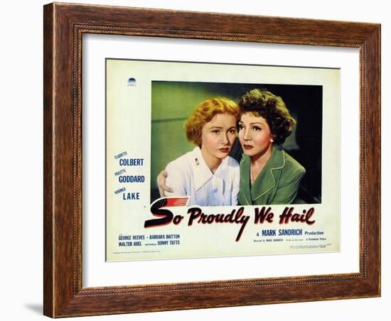 So Proudly We Hail, 1943-null-Framed Art Print