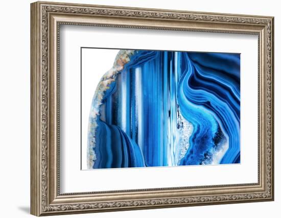 So Pure Collection - Beautiful Blue Agate-Philippe Hugonnard-Framed Photographic Print