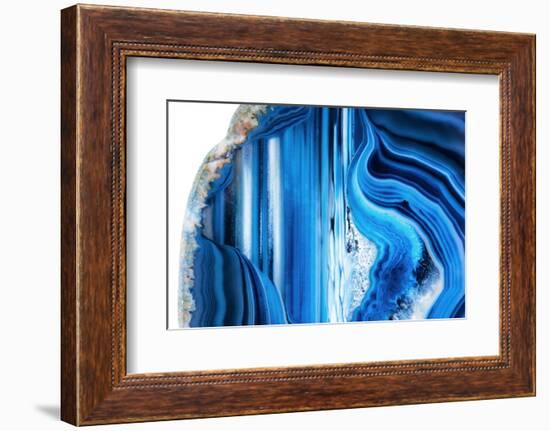 So Pure Collection - Beautiful Blue Agate-Philippe Hugonnard-Framed Photographic Print