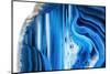 So Pure Collection - Beautiful Blue Agate-Philippe Hugonnard-Mounted Photographic Print