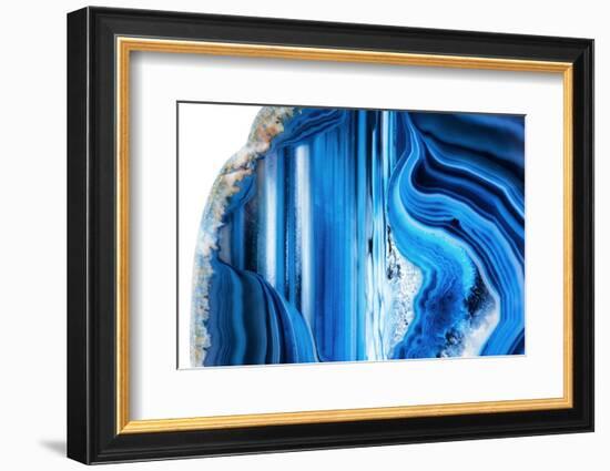 So Pure Collection - Beautiful Blue Agate-Philippe Hugonnard-Framed Photographic Print