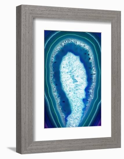 So Pure Collection - Blue Agate Slice-Philippe Hugonnard-Framed Photographic Print