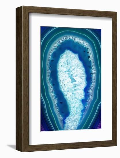 So Pure Collection - Blue Agate Slice-Philippe Hugonnard-Framed Photographic Print