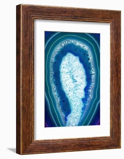 So Pure Collection - Blue Agate Slice-Philippe Hugonnard-Framed Photographic Print