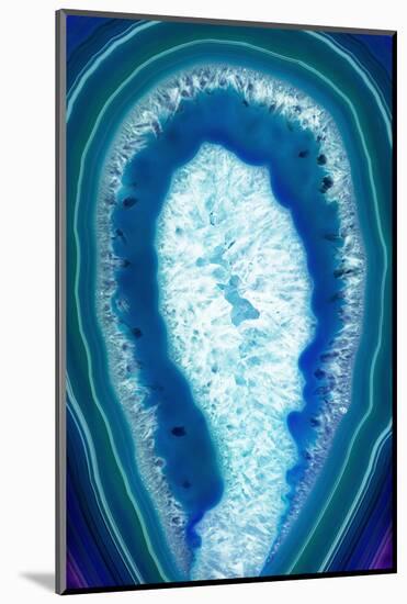 So Pure Collection - Blue Agate Slice-Philippe Hugonnard-Mounted Photographic Print