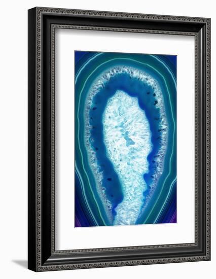 So Pure Collection - Blue Agate Slice-Philippe Hugonnard-Framed Photographic Print