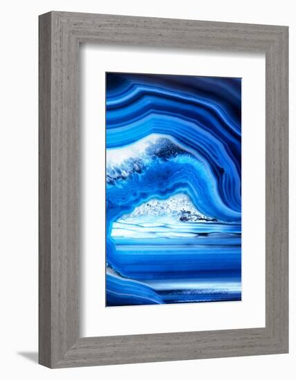So Pure Collection - Close-up of Blue Agate-Philippe Hugonnard-Framed Photographic Print
