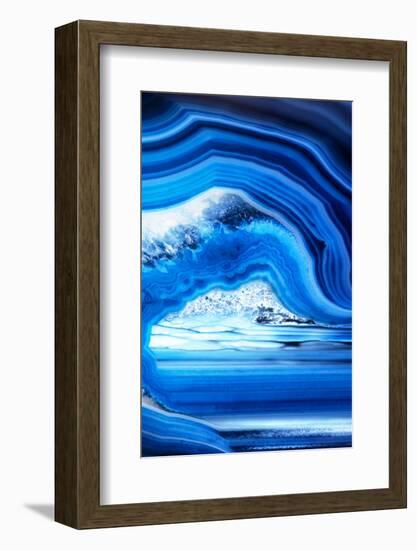 So Pure Collection - Close-up of Blue Agate-Philippe Hugonnard-Framed Photographic Print