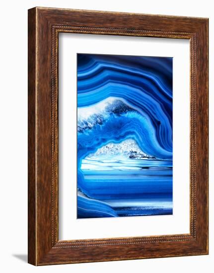 So Pure Collection - Close-up of Blue Agate-Philippe Hugonnard-Framed Photographic Print