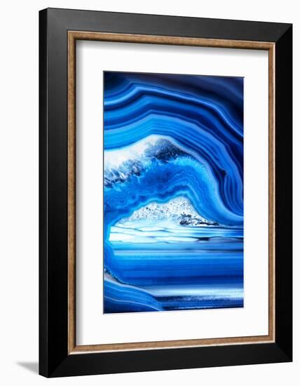 So Pure Collection - Close-up of Blue Agate-Philippe Hugonnard-Framed Photographic Print