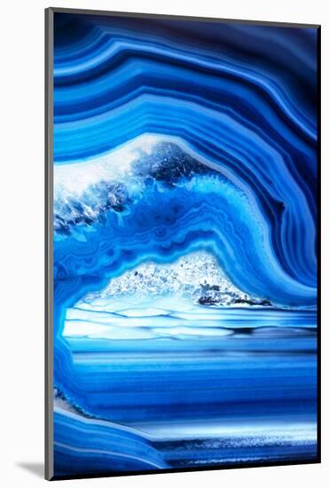 So Pure Collection - Close-up of Blue Agate-Philippe Hugonnard-Mounted Photographic Print