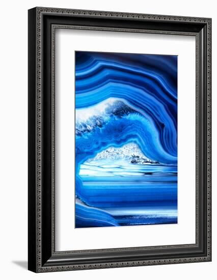 So Pure Collection - Close-up of Blue Agate-Philippe Hugonnard-Framed Photographic Print