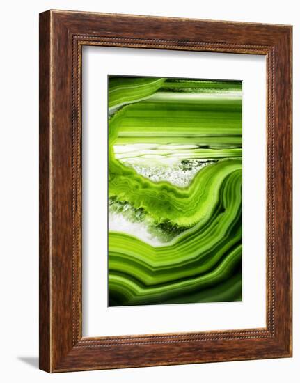 So Pure Collection - Close-up of Green Agate-Philippe Hugonnard-Framed Photographic Print