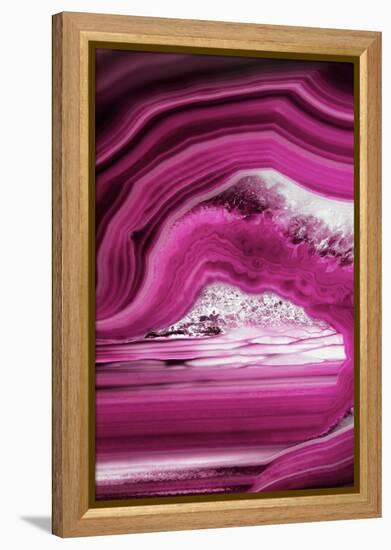 So Pure Collection - Close-up of Pink Agate-Philippe Hugonnard-Framed Premier Image Canvas