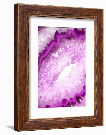 So Pure Collection - Pink Agate Heart-Philippe Hugonnard-Framed Photographic Print