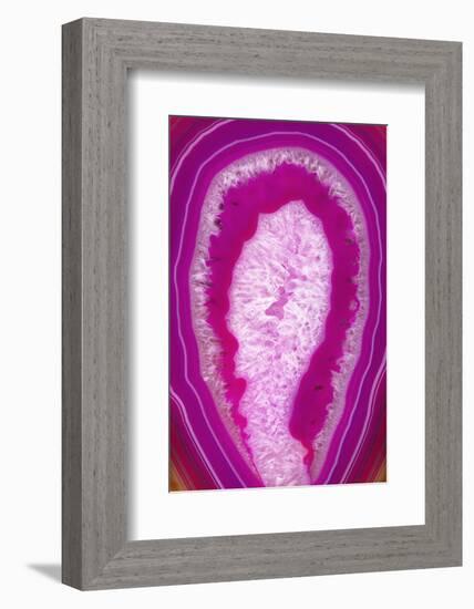 So Pure Collection - Pink Agate Slice-Philippe Hugonnard-Framed Photographic Print