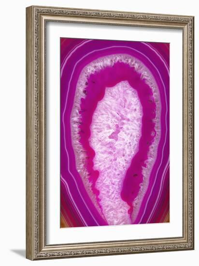 So Pure Collection - Pink Agate Slice-Philippe Hugonnard-Framed Photographic Print