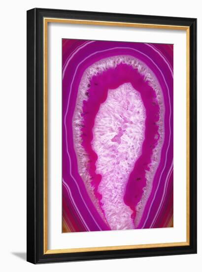 So Pure Collection - Pink Agate Slice-Philippe Hugonnard-Framed Photographic Print