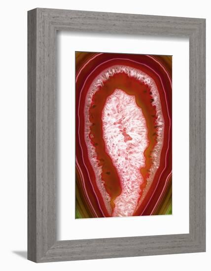 So Pure Collection - Red Agate Slice-Philippe Hugonnard-Framed Photographic Print