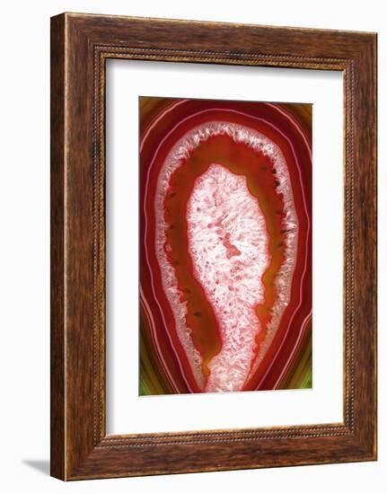 So Pure Collection - Red Agate Slice-Philippe Hugonnard-Framed Photographic Print