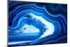 So Pure Collection - Slice of Blue Agate-Philippe Hugonnard-Mounted Photographic Print