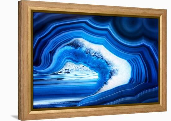 So Pure Collection - Slice of Blue Agate-Philippe Hugonnard-Framed Premier Image Canvas