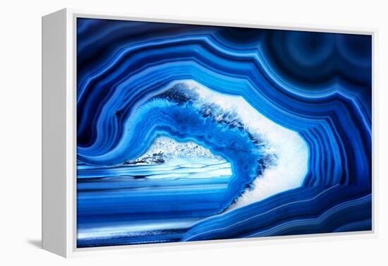 So Pure Collection - Slice of Blue Agate-Philippe Hugonnard-Framed Premier Image Canvas