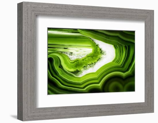 So Pure Collection - Slice of Green Agate-Philippe Hugonnard-Framed Photographic Print