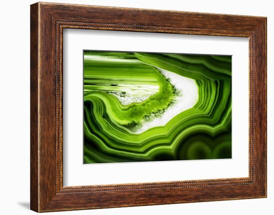 So Pure Collection - Slice of Green Agate-Philippe Hugonnard-Framed Photographic Print