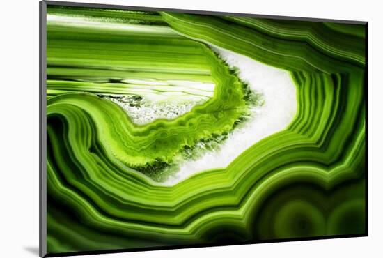 So Pure Collection - Slice of Green Agate-Philippe Hugonnard-Mounted Photographic Print
