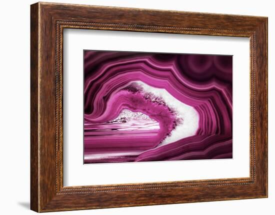 So Pure Collection - Slice of Pink Agate-Philippe Hugonnard-Framed Photographic Print