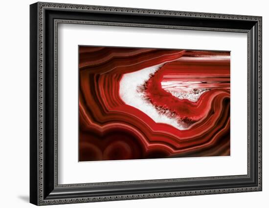 So Pure Collection - Slice of Red Agate-Philippe Hugonnard-Framed Photographic Print